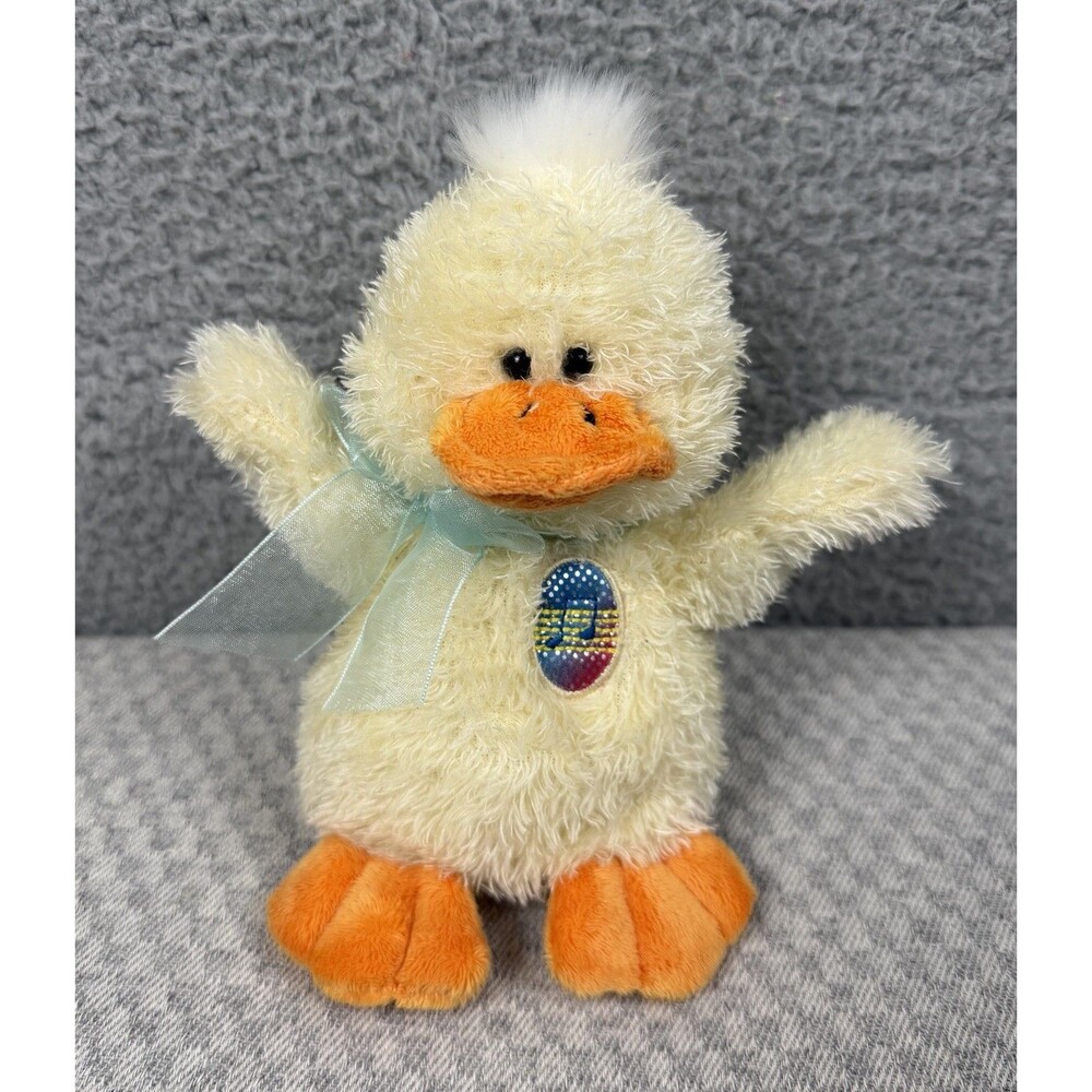 VTG Y2K 7" Duck Plush "Quacking" Toy Walmart Embroidered Easter Egg Tested Works